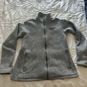 PATAGONIA SWEATER (GRAY) - FULL ZIP-closure/ Size Medium
